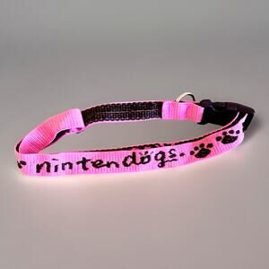 2007 Nintendo DS Nintendogs Adjustable Dog Collar PINK Promo
